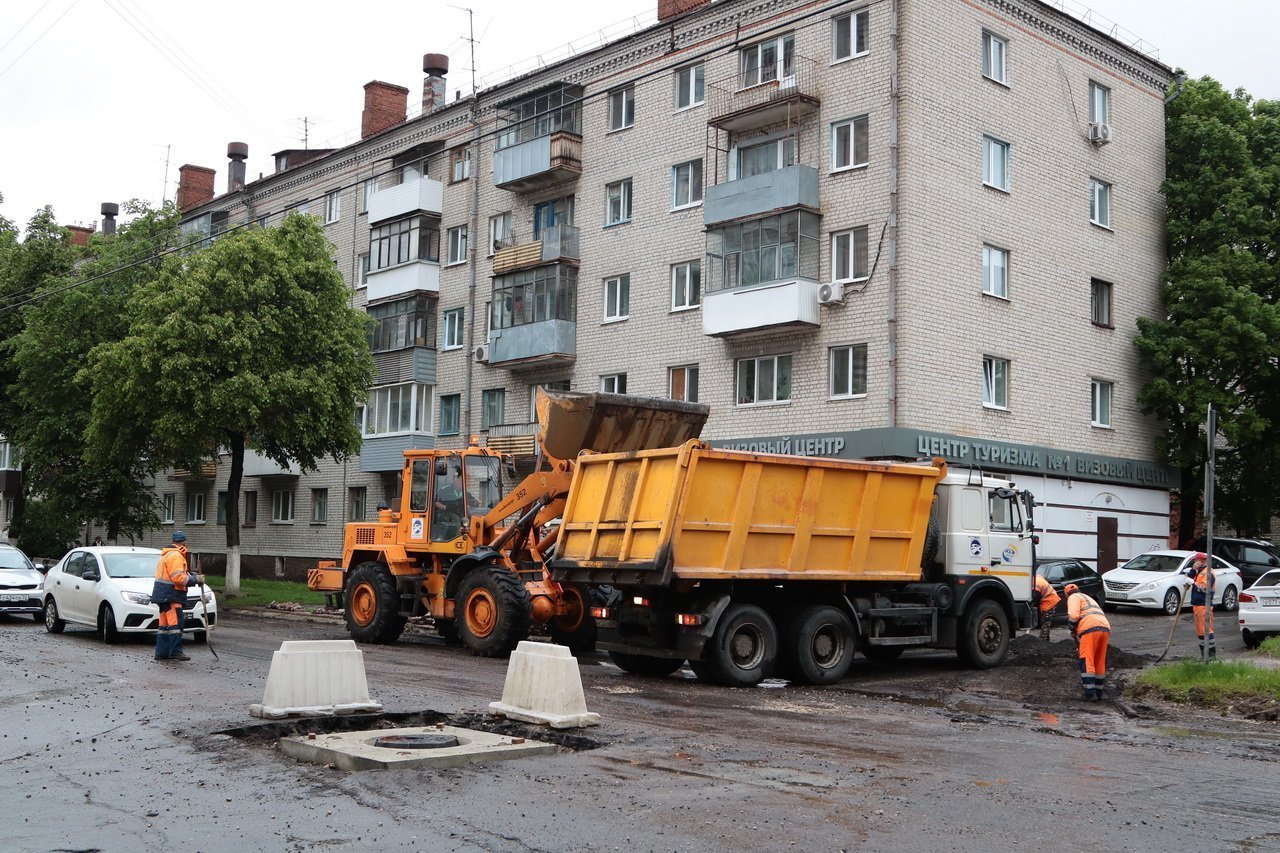 Капитального ремонта улицы. Брянск ремонт на улице Советской.