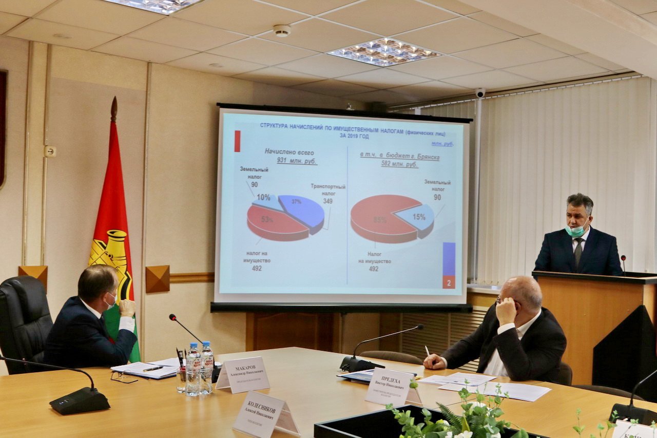 На коллегии при главе горадминистрации обсудили мобилизацию налоговых  доходов — Брянская городская администрация