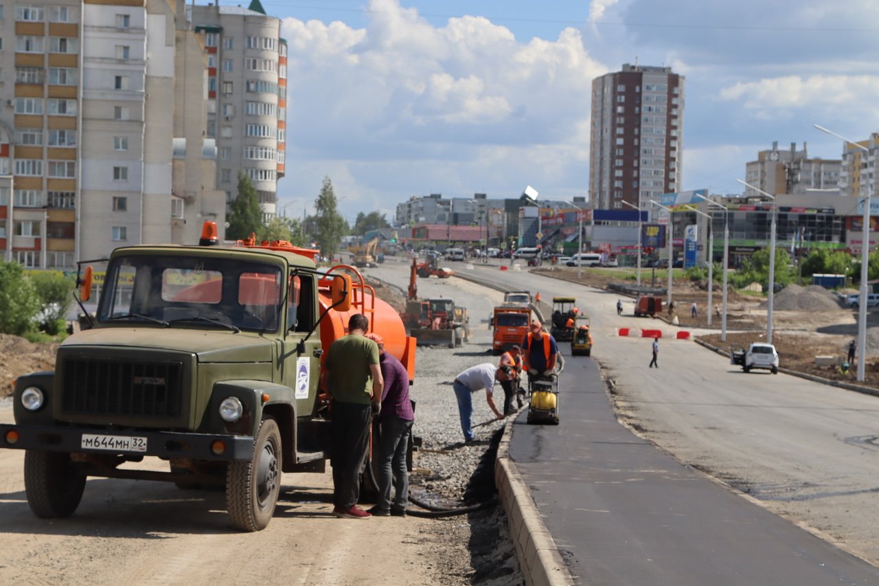 Брянск тудей. Ул Объездная Брянск. Расширение ул объездной в Брянске. Ремонт объездной улицы Брянск. Брянск дорога расширение на Аэропарк.